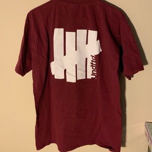 UNDEFEATED Maroon Tee (Back Print)